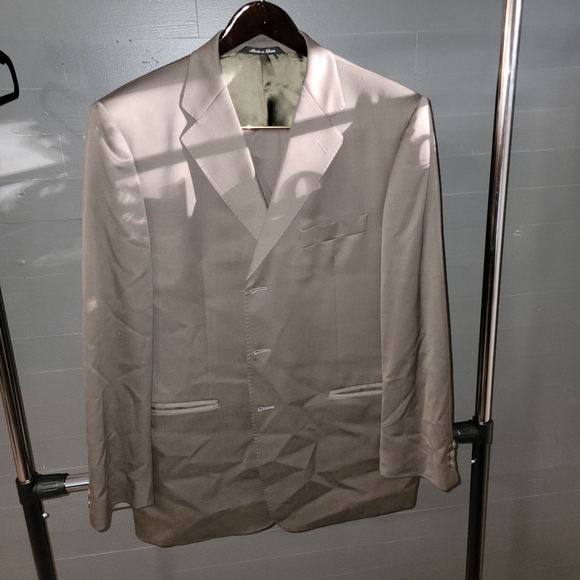 Emilio Yuste Super 140's Wool Riverina Suit Jacket and Pants - Picture 1 of 9